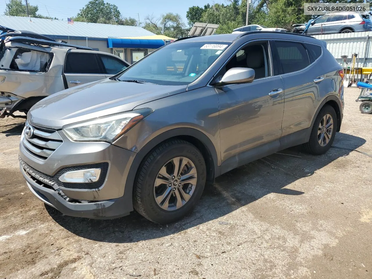 2013 Hyundai Santa Fe Sport VIN: 5XYZU3LB4DG051026 Lot: 63116894