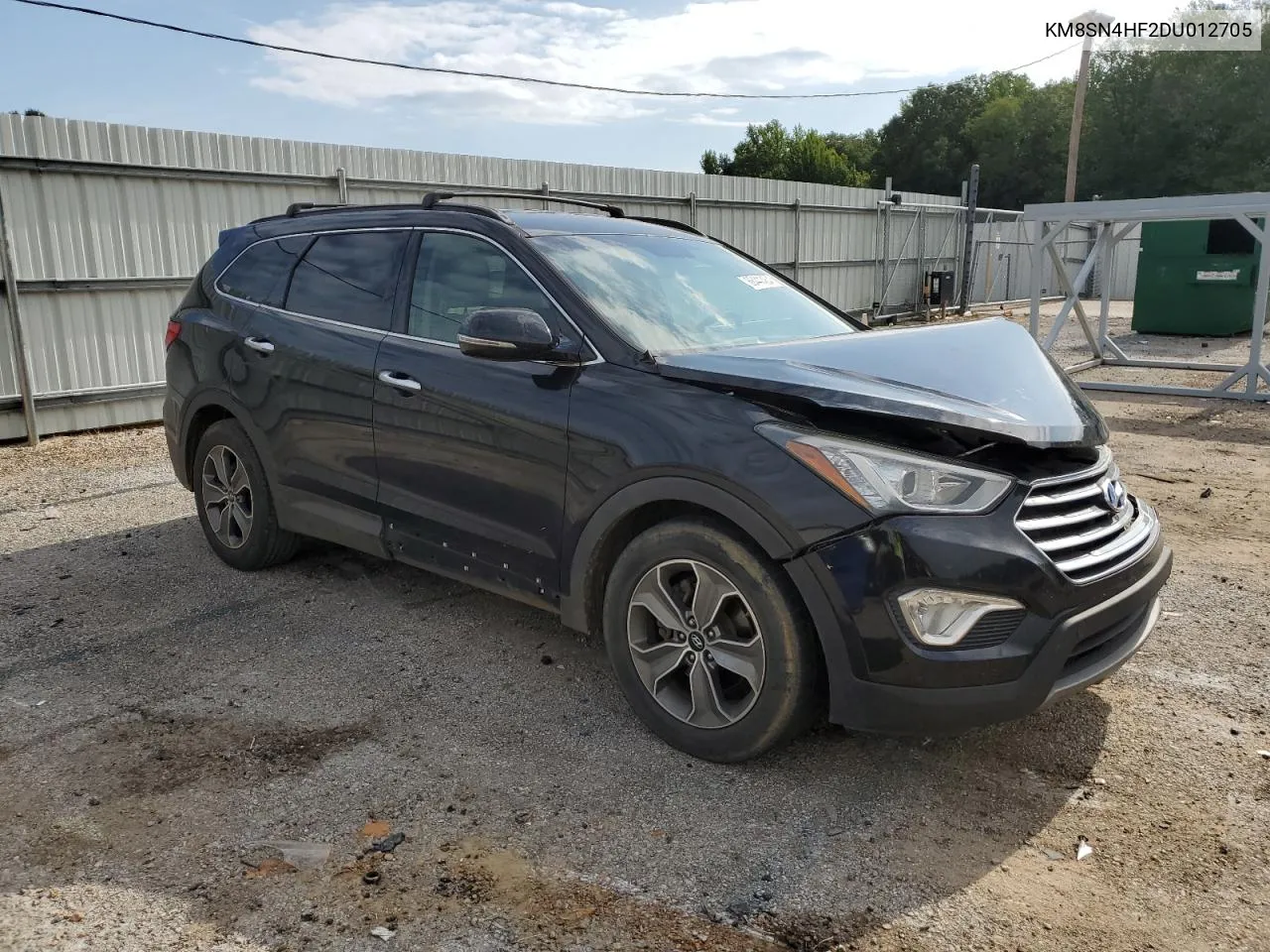 2013 Hyundai Santa Fe Gls VIN: KM8SN4HF2DU012705 Lot: 66441464