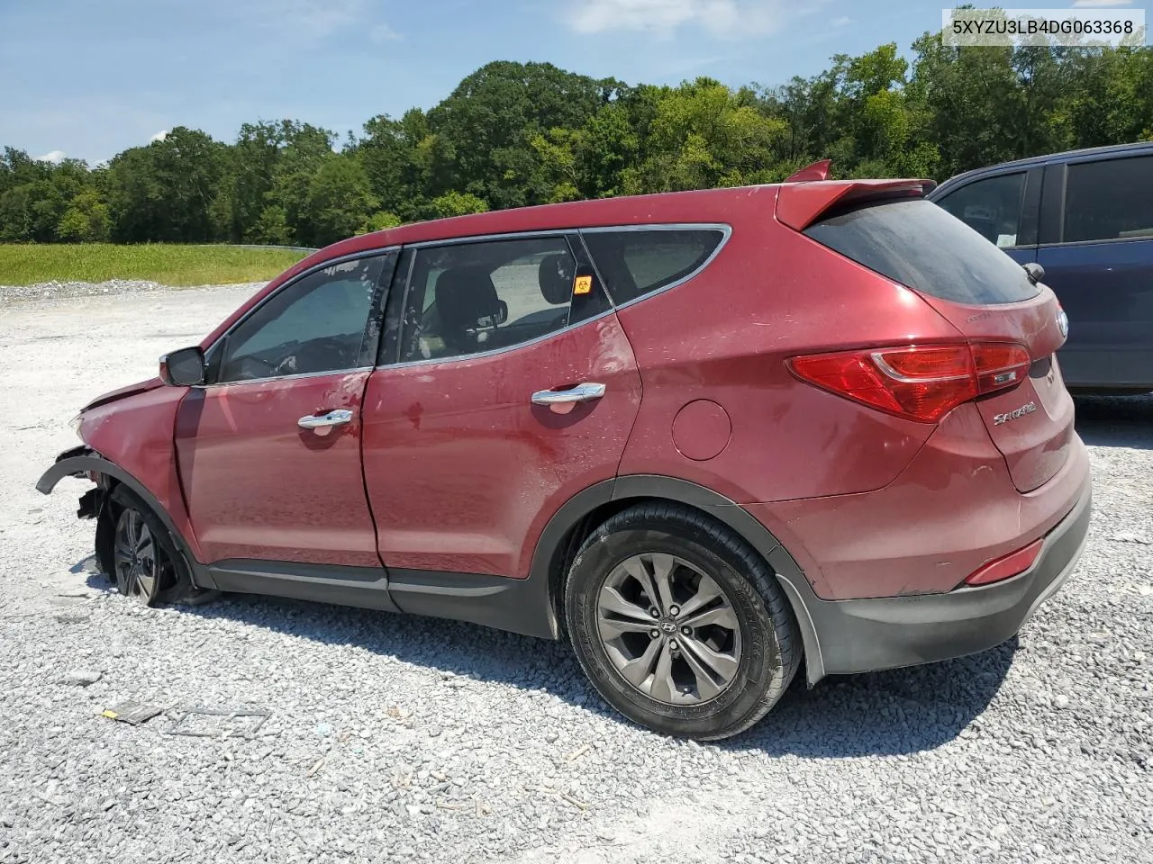 2013 Hyundai Santa Fe Sport VIN: 5XYZU3LB4DG063368 Lot: 67386694