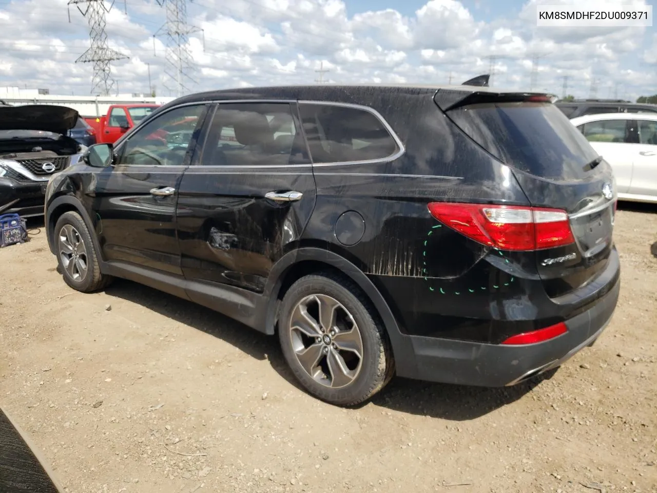 KM8SMDHF2DU009371 2013 Hyundai Santa Fe Gls