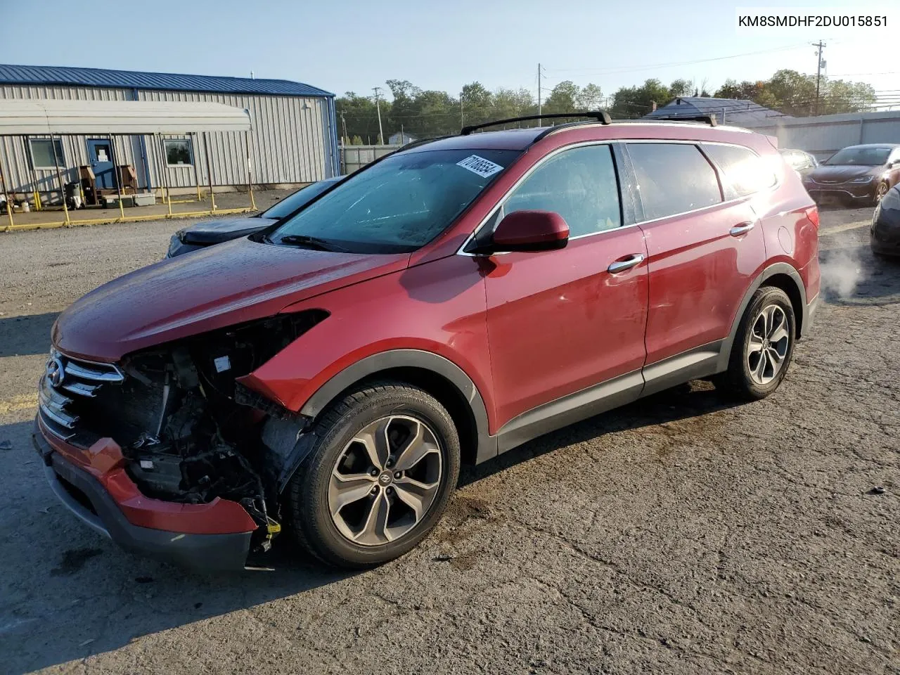 2013 Hyundai Santa Fe Gls VIN: KM8SMDHF2DU015851 Lot: 70186554