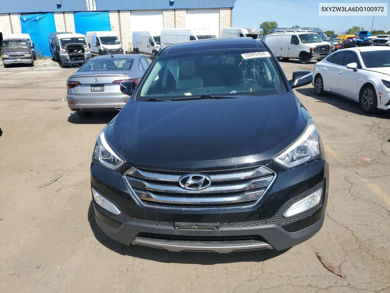 2013 Hyundai Santa Fe Sport VIN: 5XYZW3LA6DG100972 Lot: 70983494