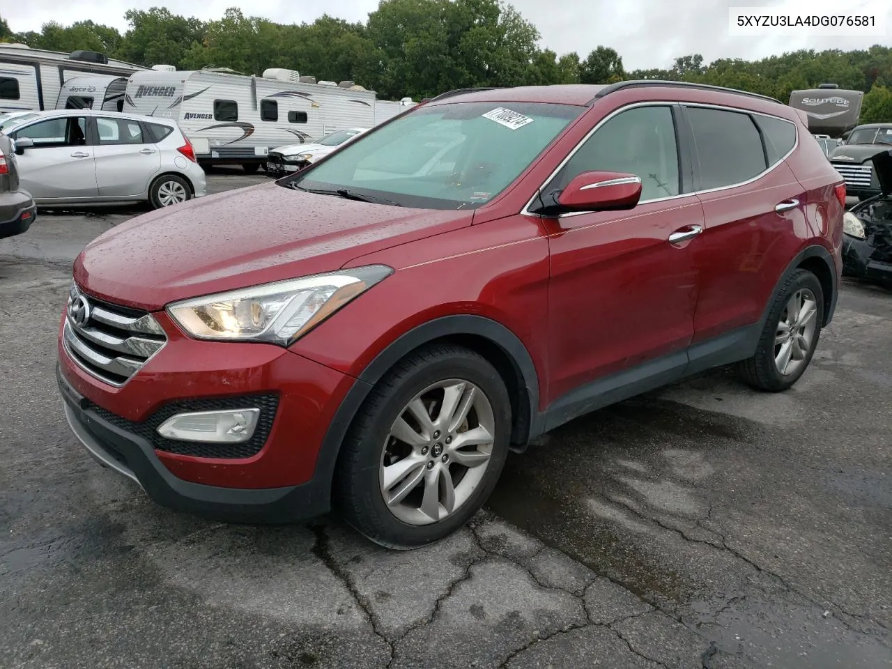 2013 Hyundai Santa Fe Sport VIN: 5XYZU3LA4DG076581 Lot: 71009274