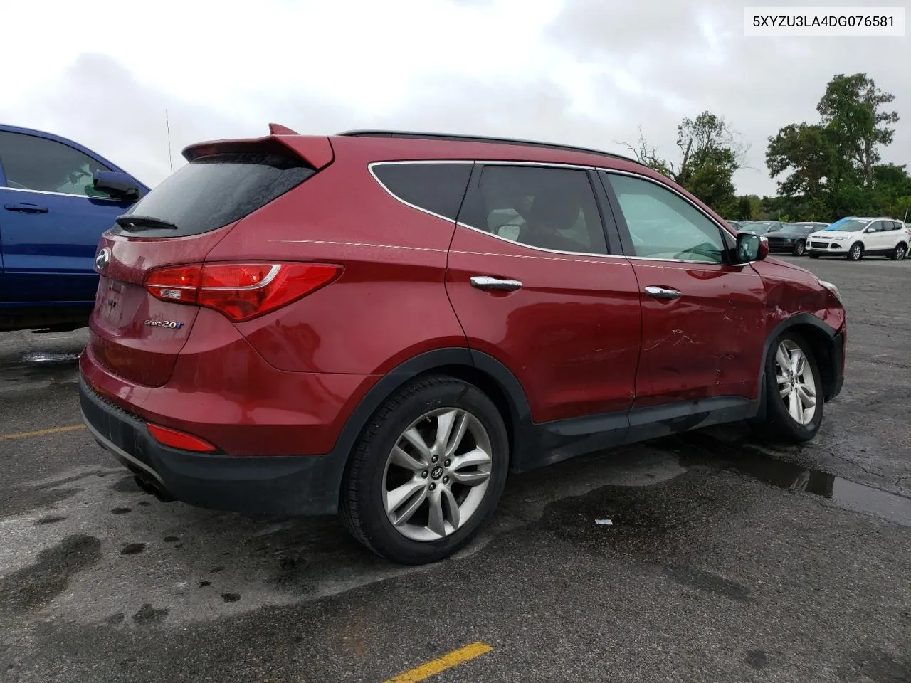 2013 Hyundai Santa Fe Sport VIN: 5XYZU3LA4DG076581 Lot: 71009274