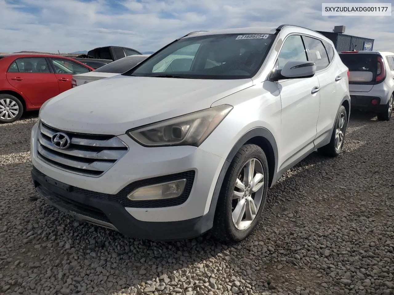 2013 Hyundai Santa Fe Sport VIN: 5XYZUDLAXDG001177 Lot: 71686254