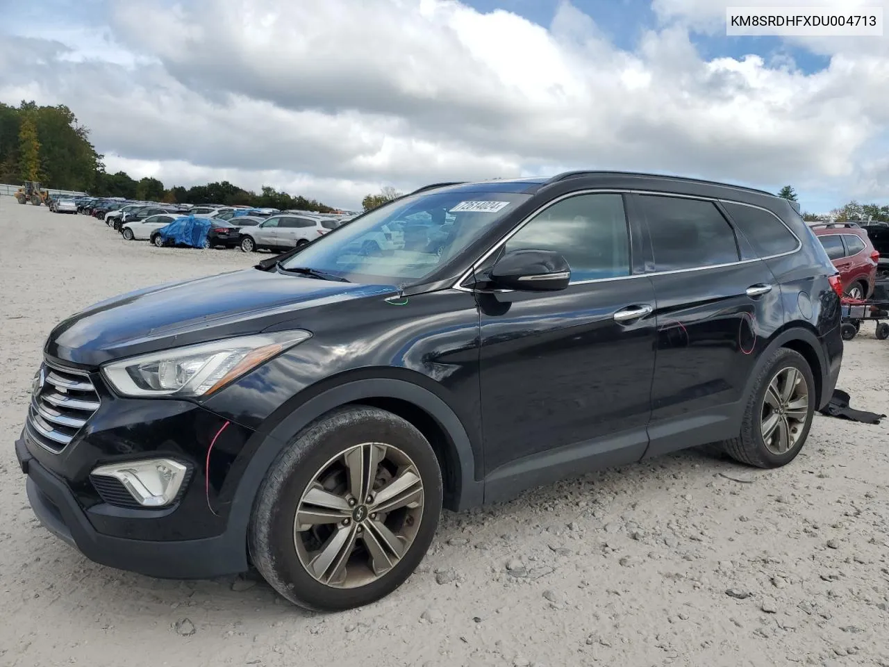 2013 Hyundai Santa Fe Limited VIN: KM8SRDHFXDU004713 Lot: 72614024