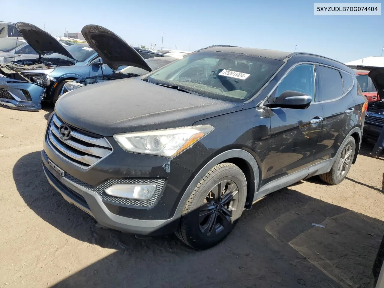 2013 Hyundai Santa Fe Sport VIN: 5XYZUDLB7DG074404 Lot: 72891604