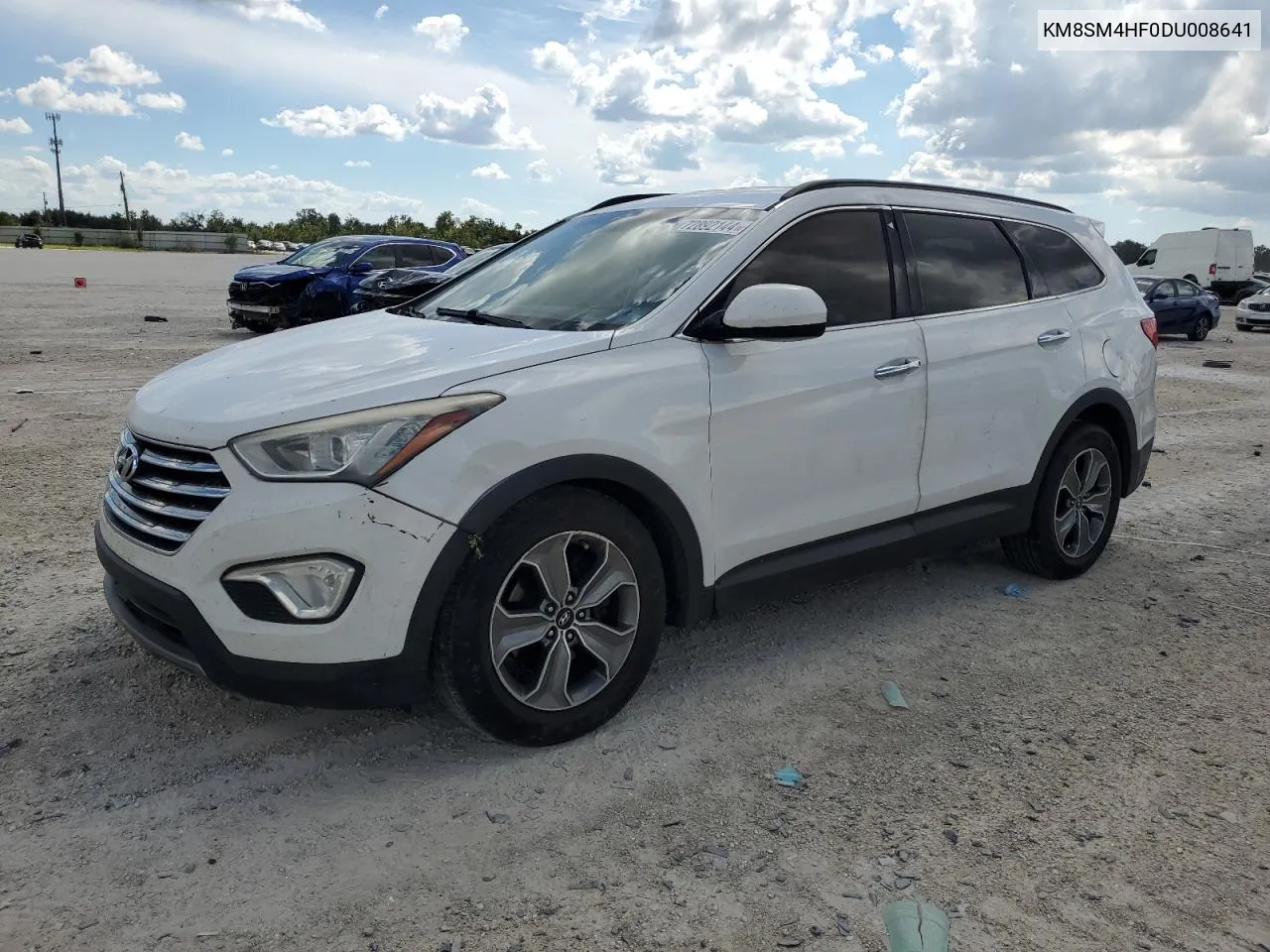 2013 Hyundai Santa Fe Gls VIN: KM8SM4HF0DU008641 Lot: 72892144