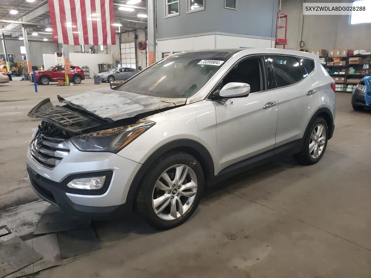 2013 Hyundai Santa Fe Sport VIN: 5XYZWDLA8DG028288 Lot: 73289904