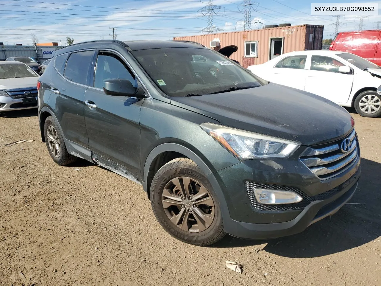 5XYZU3LB7DG098552 2013 Hyundai Santa Fe Sport