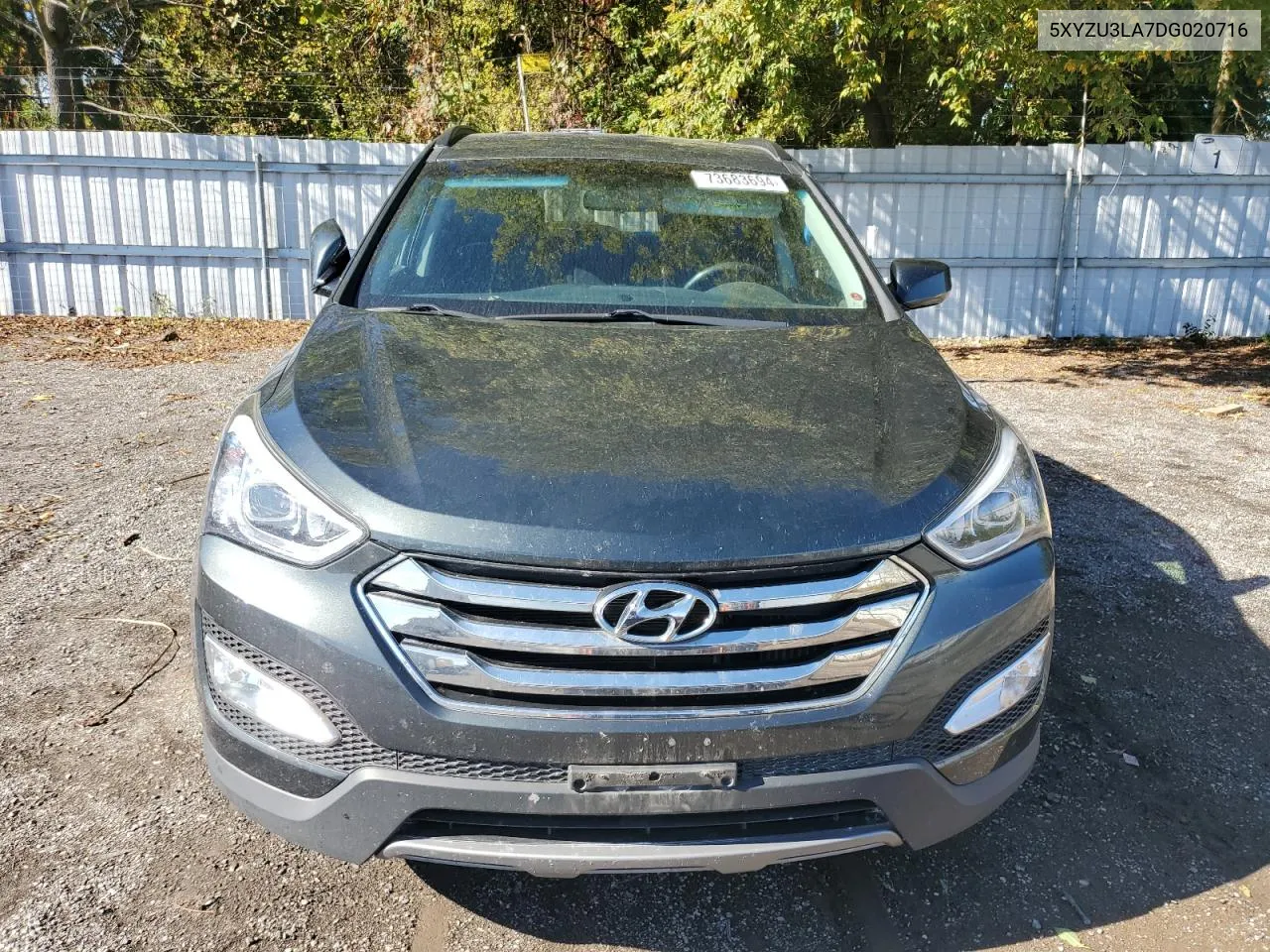 2013 Hyundai Santa Fe Sport VIN: 5XYZU3LA7DG020716 Lot: 73683694