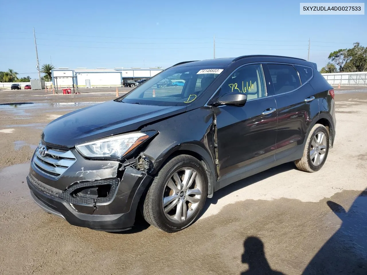 2013 Hyundai Santa Fe Sport VIN: 5XYZUDLA4DG027533 Lot: 74146603