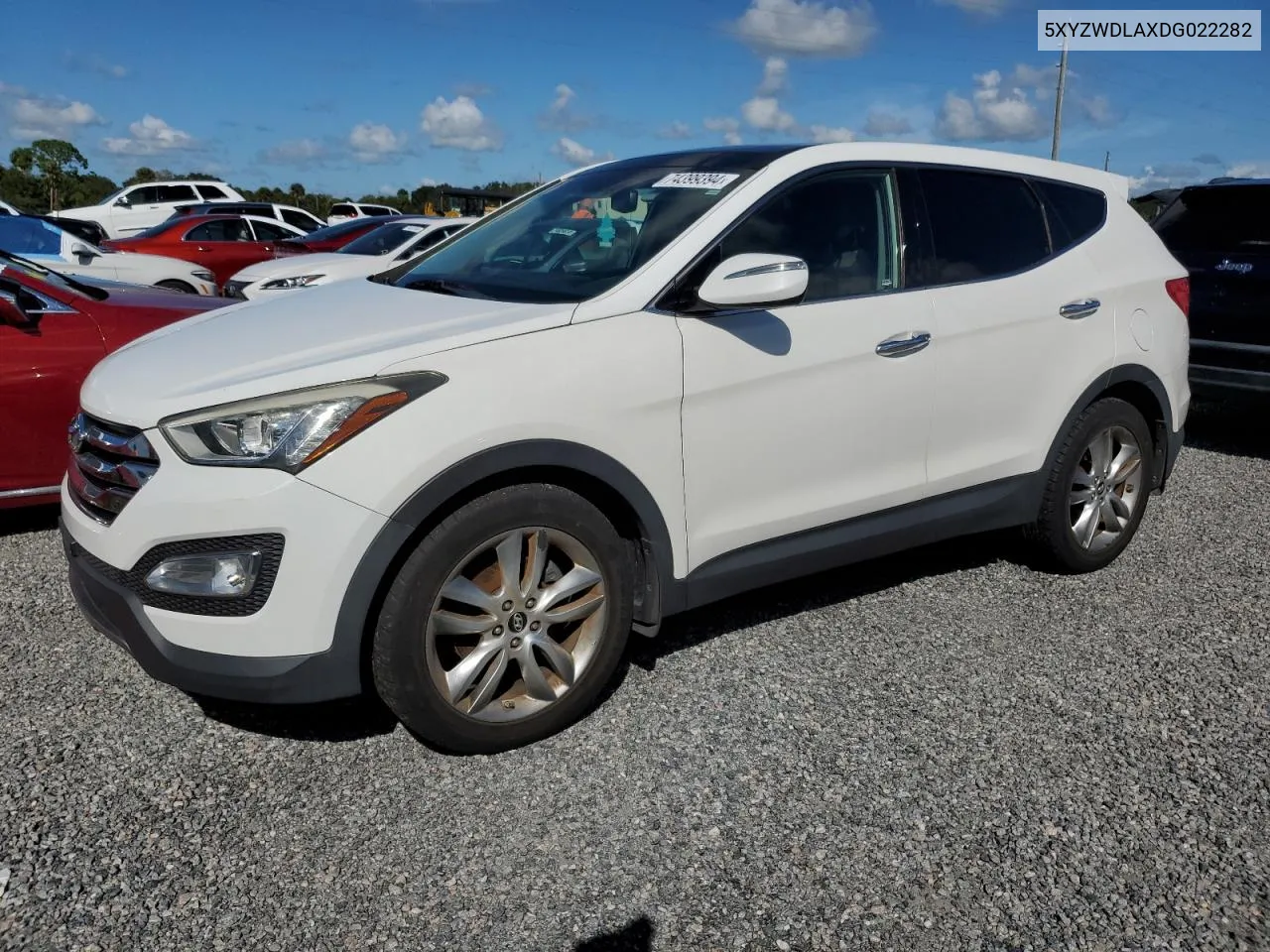 2013 Hyundai Santa Fe Sport VIN: 5XYZWDLAXDG022282 Lot: 74399394