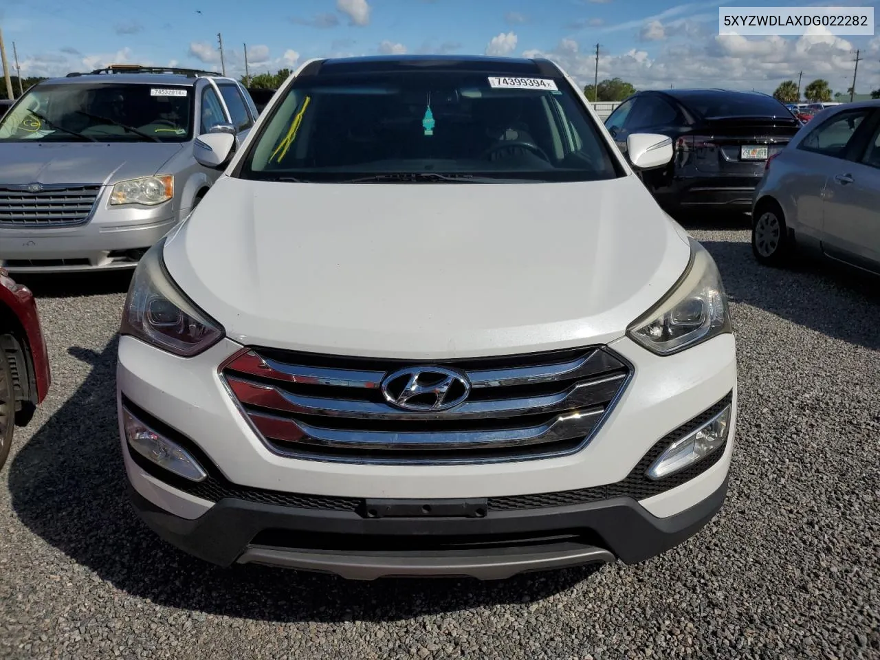 2013 Hyundai Santa Fe Sport VIN: 5XYZWDLAXDG022282 Lot: 74399394