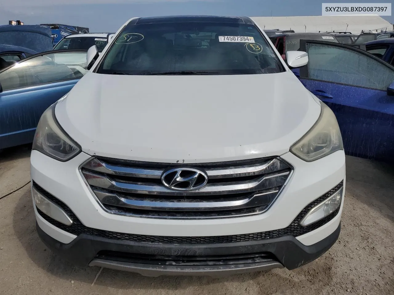 2013 Hyundai Santa Fe Sport VIN: 5XYZU3LBXDG087397 Lot: 74507394