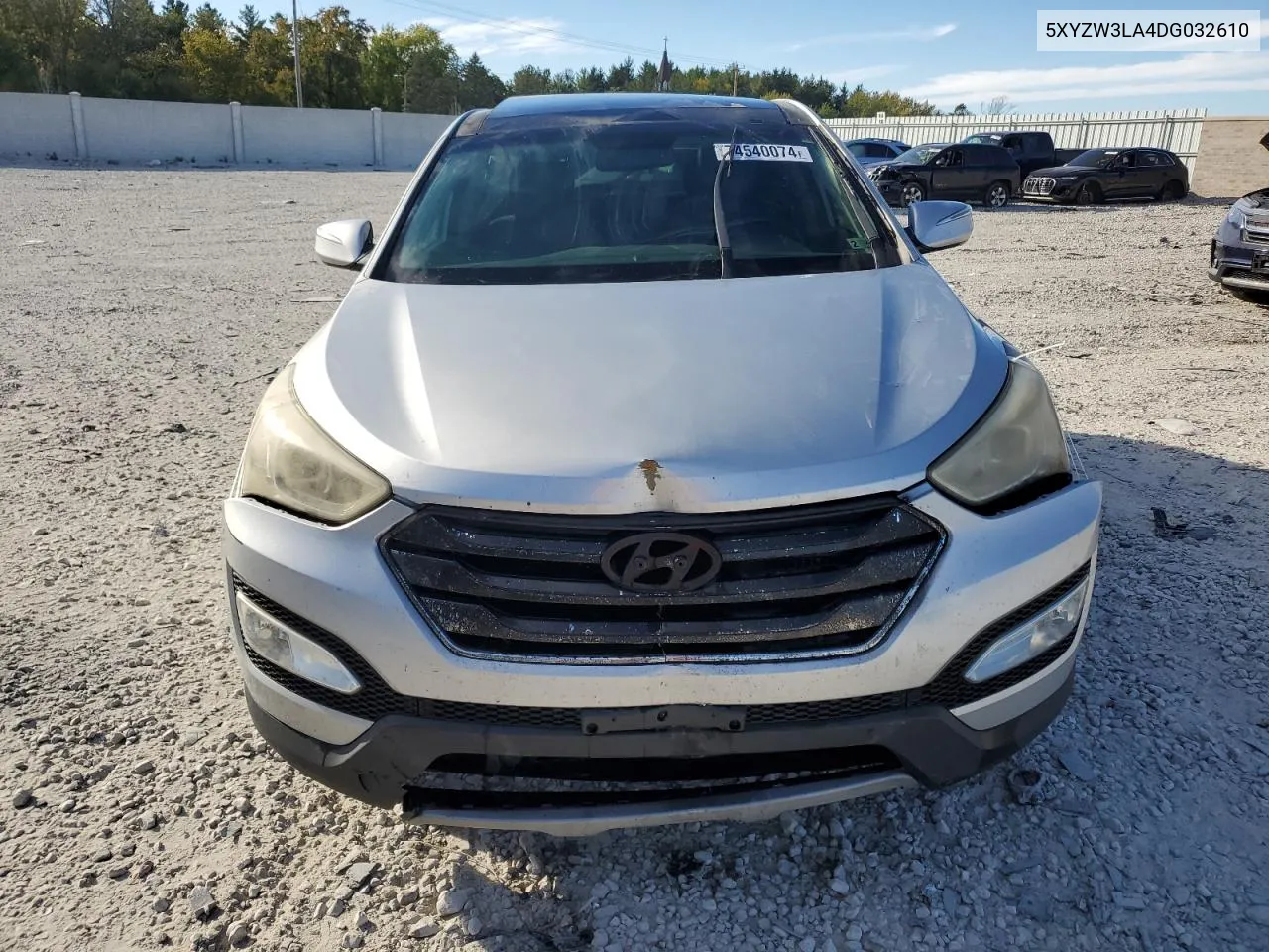 2013 Hyundai Santa Fe Sport VIN: 5XYZW3LA4DG032610 Lot: 74540074