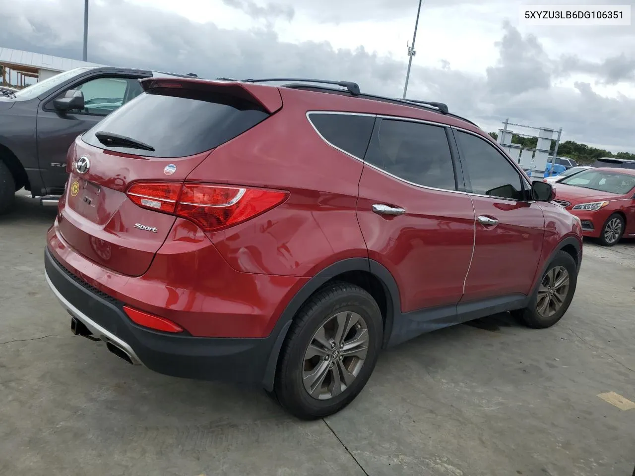 2013 Hyundai Santa Fe Sport VIN: 5XYZU3LB6DG106351 Lot: 74852464