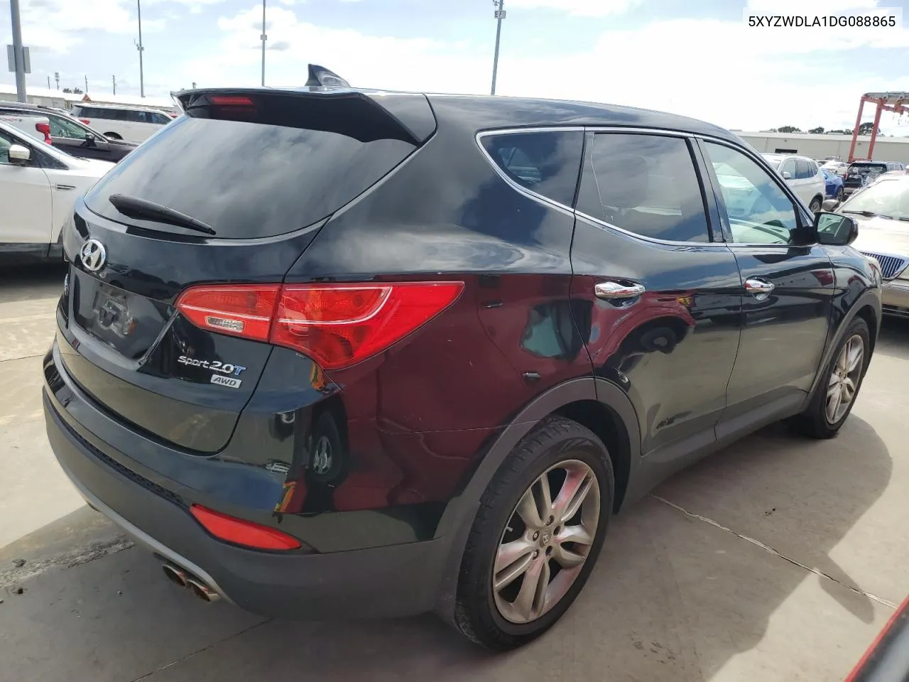 2013 Hyundai Santa Fe Sport VIN: 5XYZWDLA1DG088865 Lot: 75129014