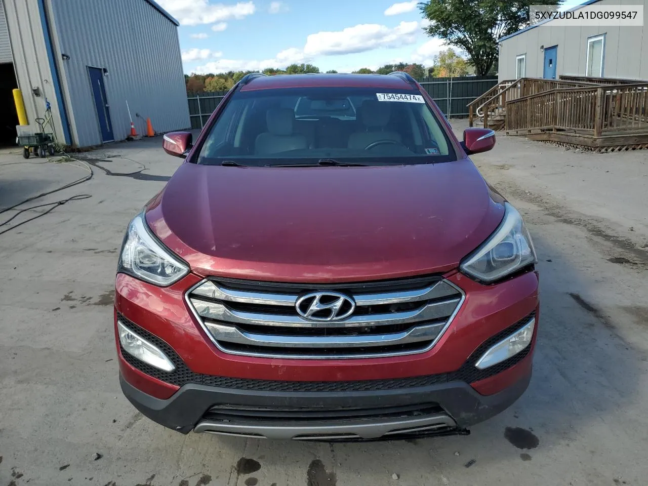 2013 Hyundai Santa Fe Sport VIN: 5XYZUDLA1DG099547 Lot: 75454474