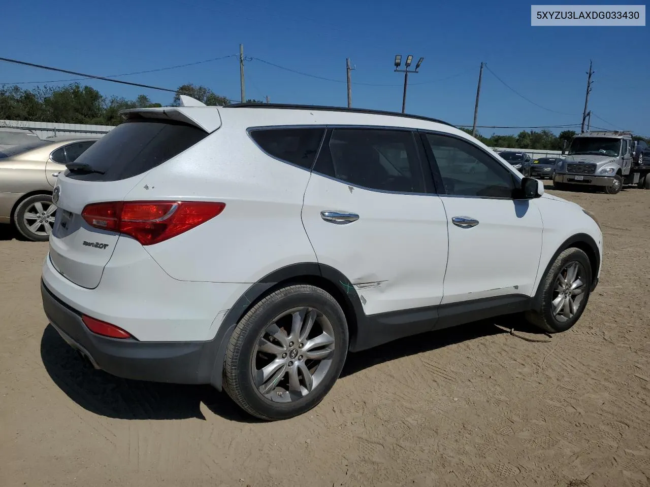 2013 Hyundai Santa Fe Sport VIN: 5XYZU3LAXDG033430 Lot: 75603494