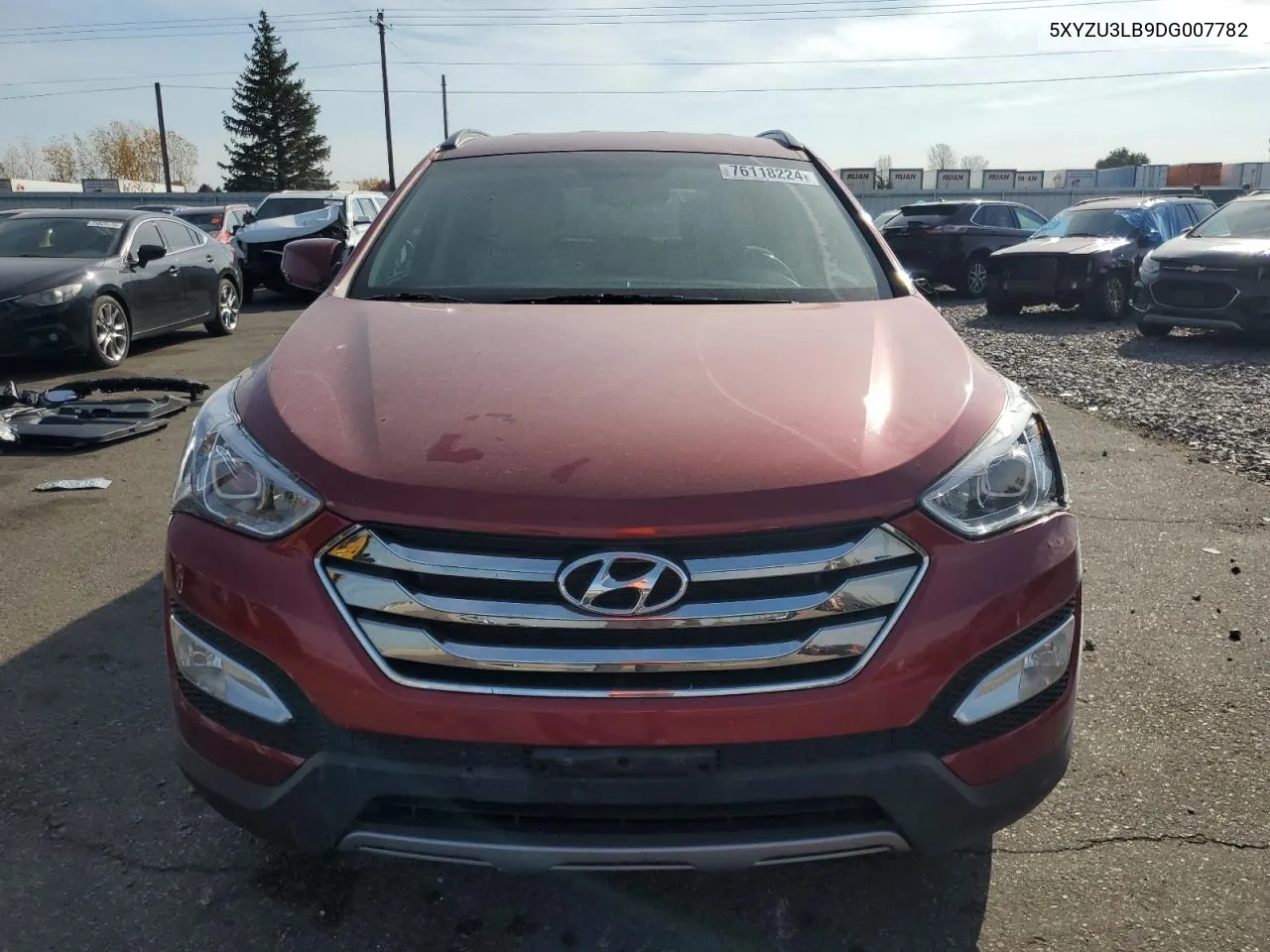 2013 Hyundai Santa Fe Sport VIN: 5XYZU3LB9DG007782 Lot: 76118224