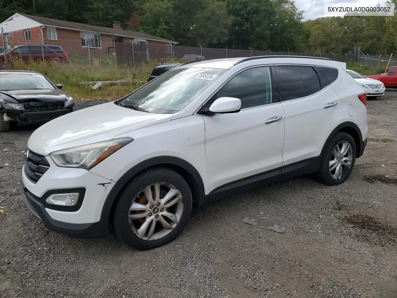 2013 Hyundai Santa Fe Sport VIN: 5XYZUDLA0DG003052 Lot: 76249124