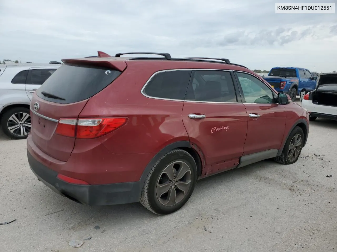 KM8SN4HF1DU012551 2013 Hyundai Santa Fe Gls