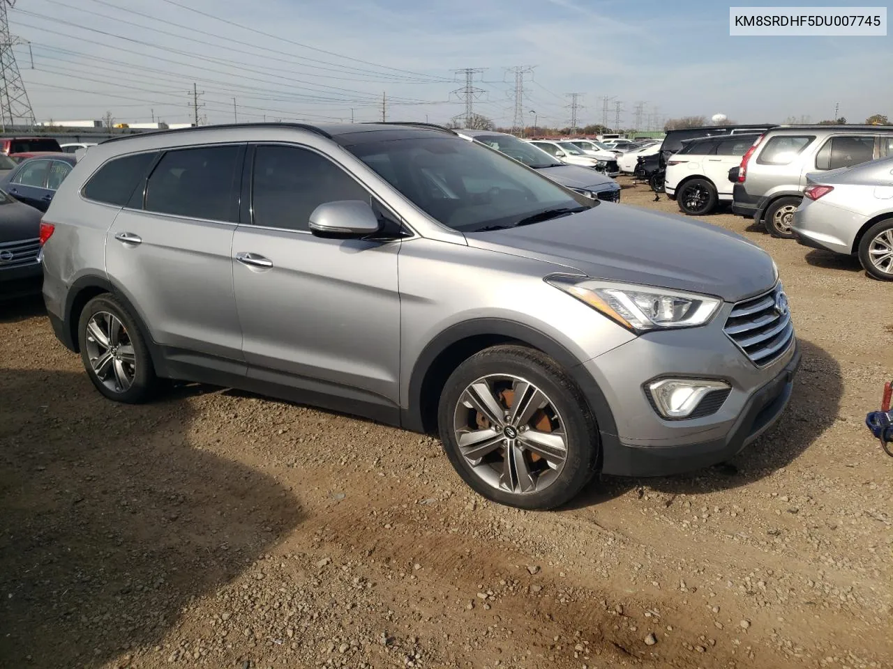 2013 Hyundai Santa Fe Limited VIN: KM8SRDHF5DU007745 Lot: 77623394