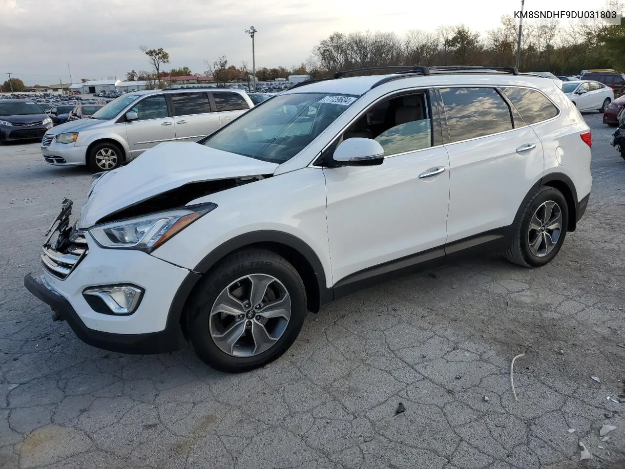 2013 Hyundai Santa Fe Gls VIN: KM8SNDHF9DU031803 Lot: 77729604