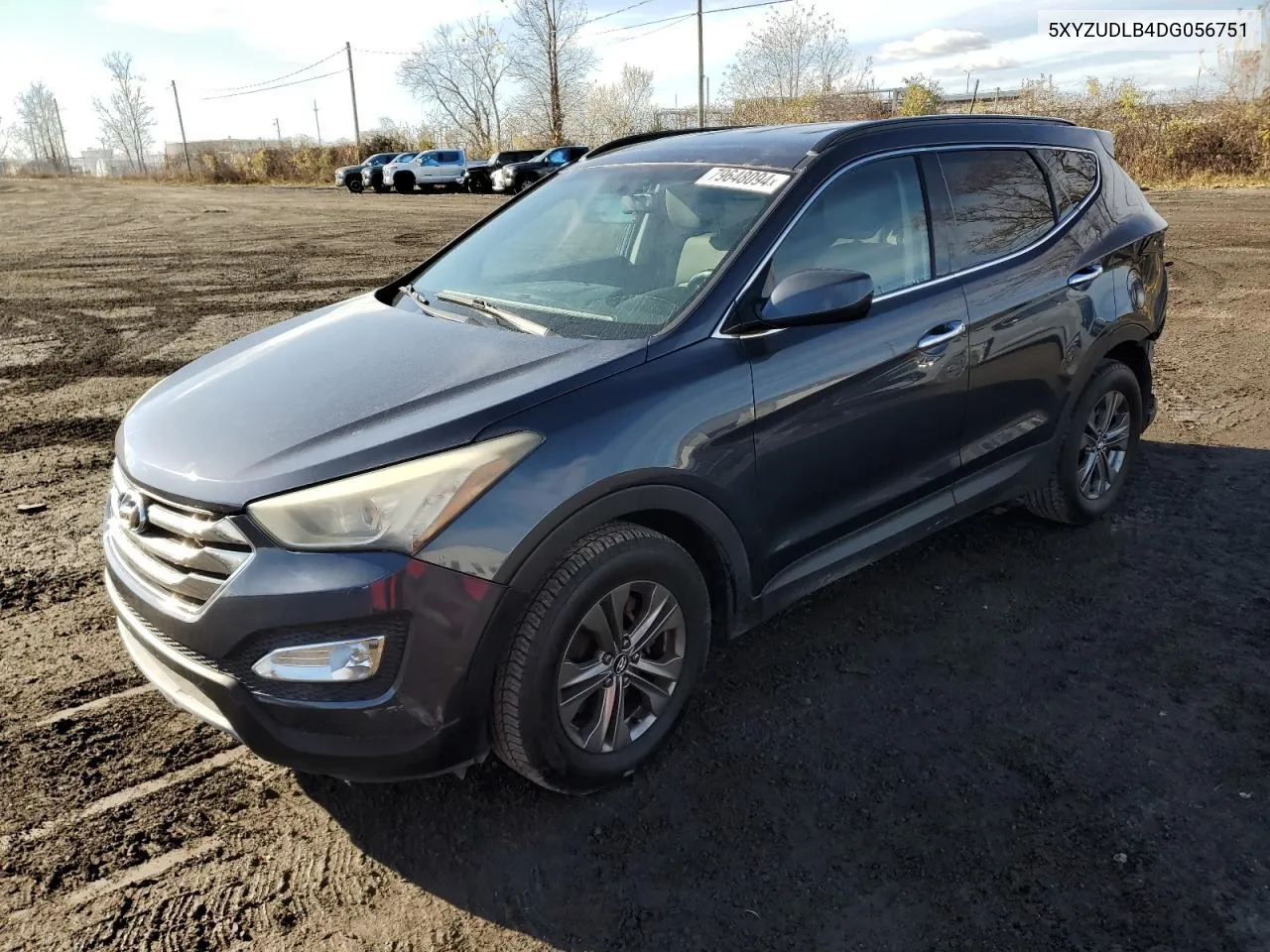 2013 Hyundai Santa Fe Sport VIN: 5XYZUDLB4DG056751 Lot: 79648094