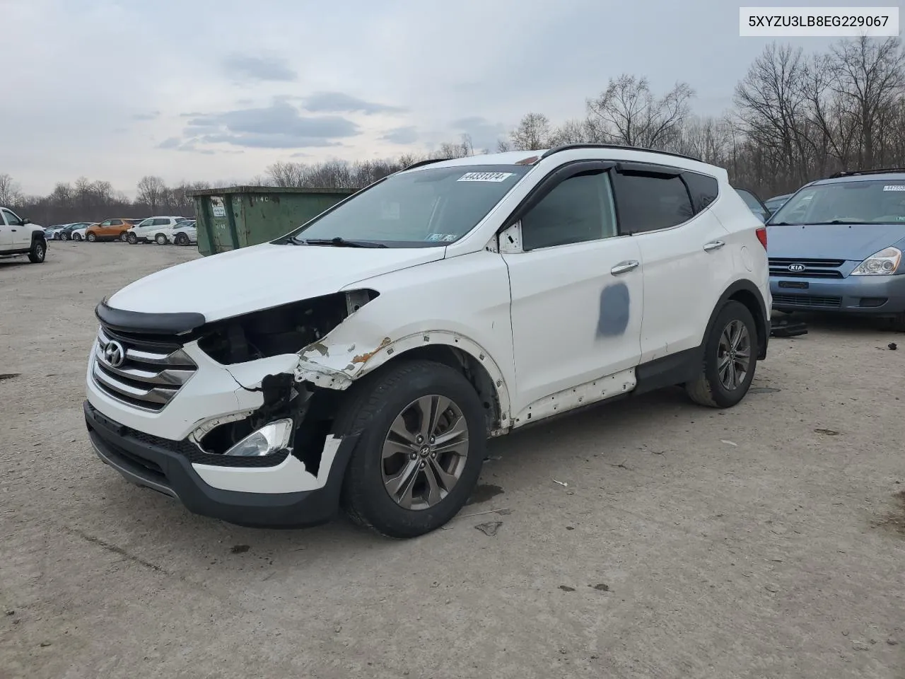 2014 Hyundai Santa Fe Sport VIN: 5XYZU3LB8EG229067 Lot: 44331374