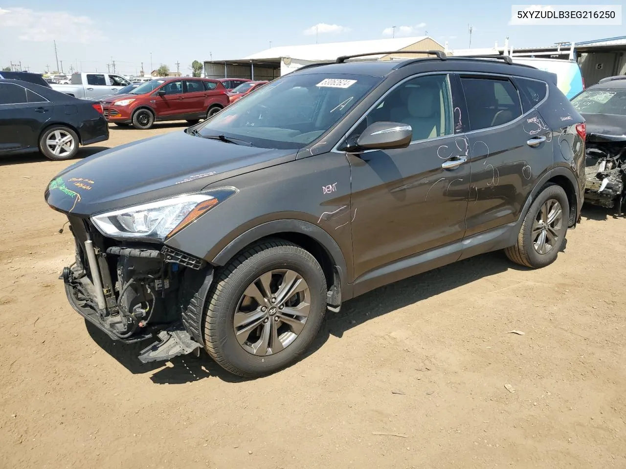 2014 Hyundai Santa Fe Sport VIN: 5XYZUDLB3EG216250 Lot: 63062624