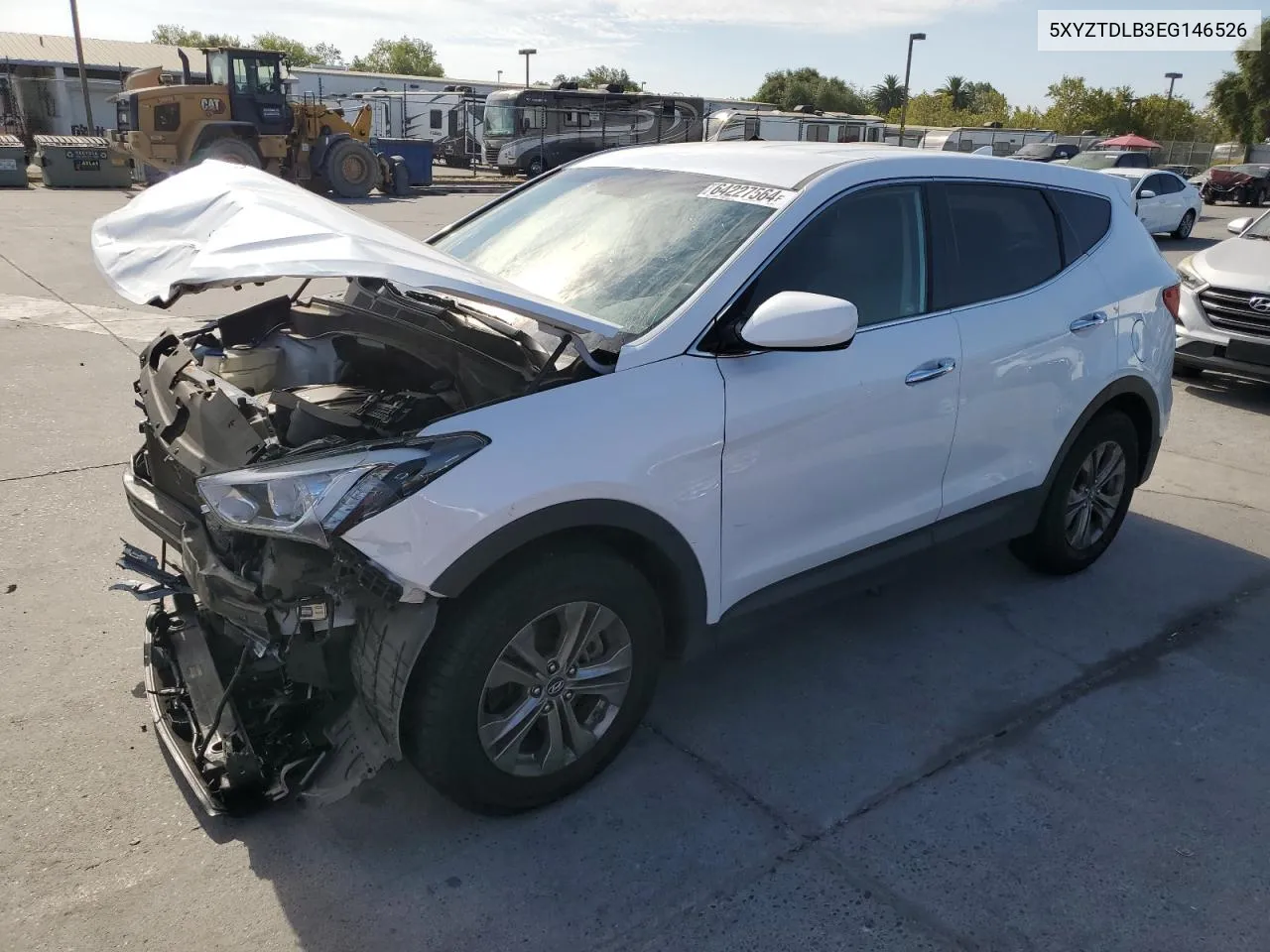 2014 Hyundai Santa Fe Sport VIN: 5XYZTDLB3EG146526 Lot: 64227564