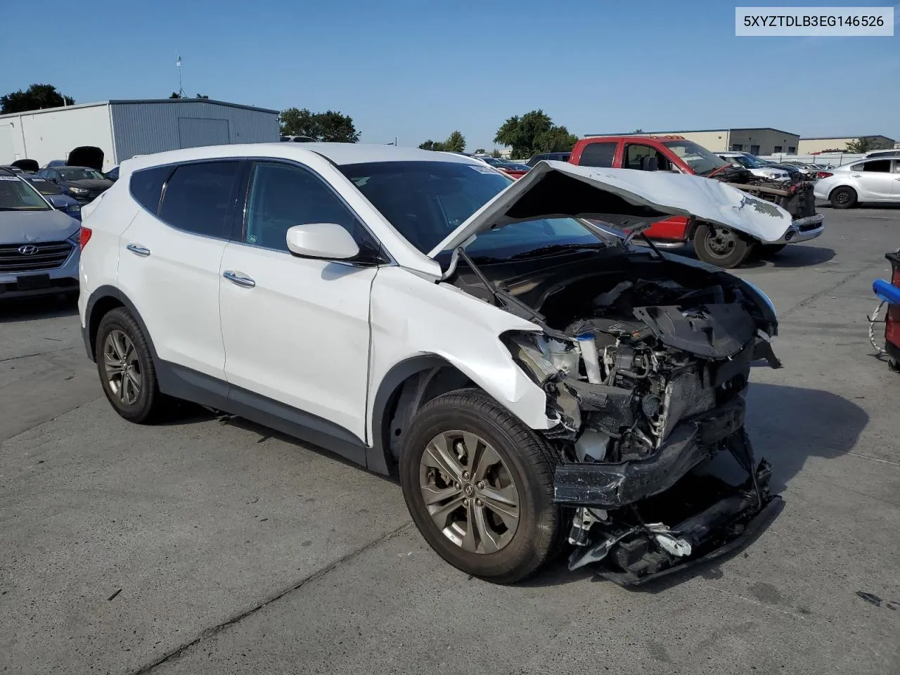 2014 Hyundai Santa Fe Sport VIN: 5XYZTDLB3EG146526 Lot: 64227564