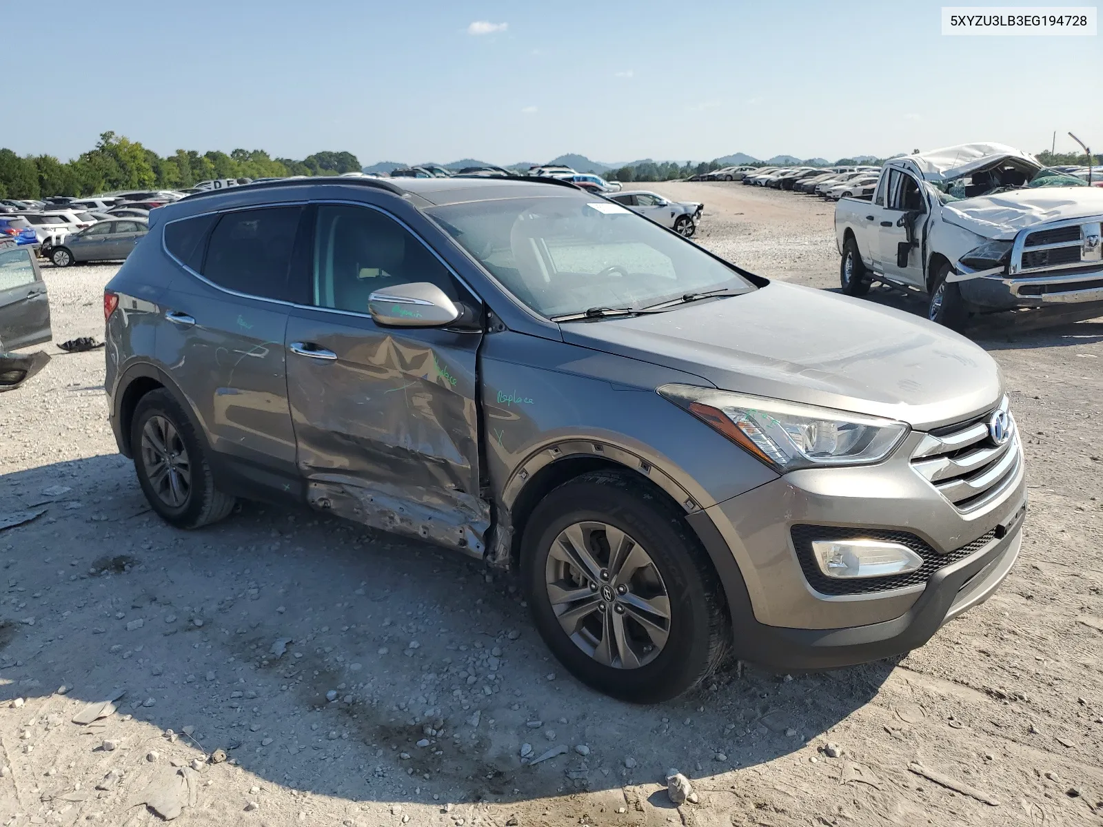 2014 Hyundai Santa Fe Sport VIN: 5XYZU3LB3EG194728 Lot: 65791514