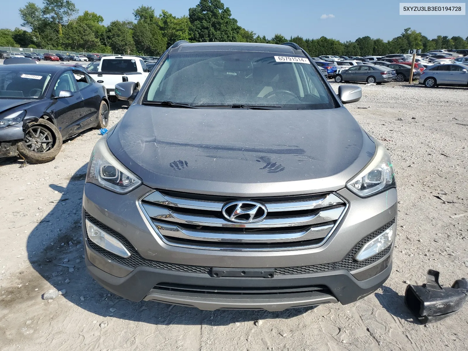 2014 Hyundai Santa Fe Sport VIN: 5XYZU3LB3EG194728 Lot: 65791514