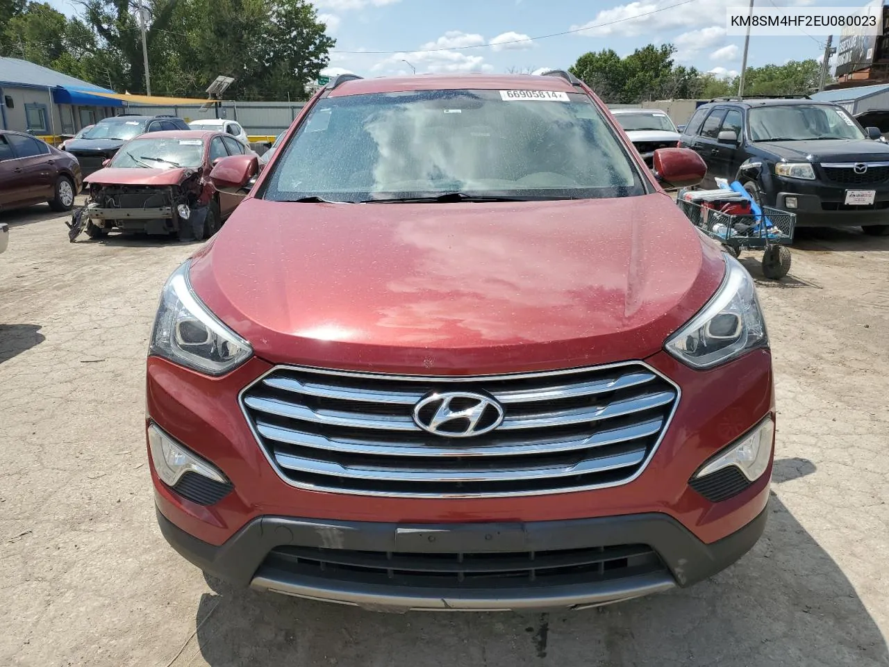 2014 Hyundai Santa Fe Gls VIN: KM8SM4HF2EU080023 Lot: 66905814