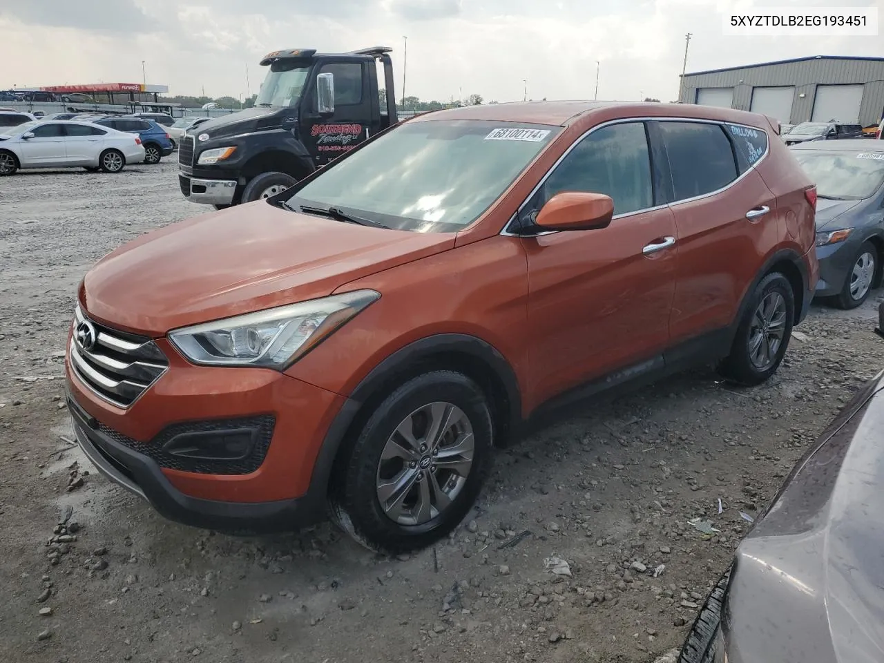 5XYZTDLB2EG193451 2014 Hyundai Santa Fe Sport