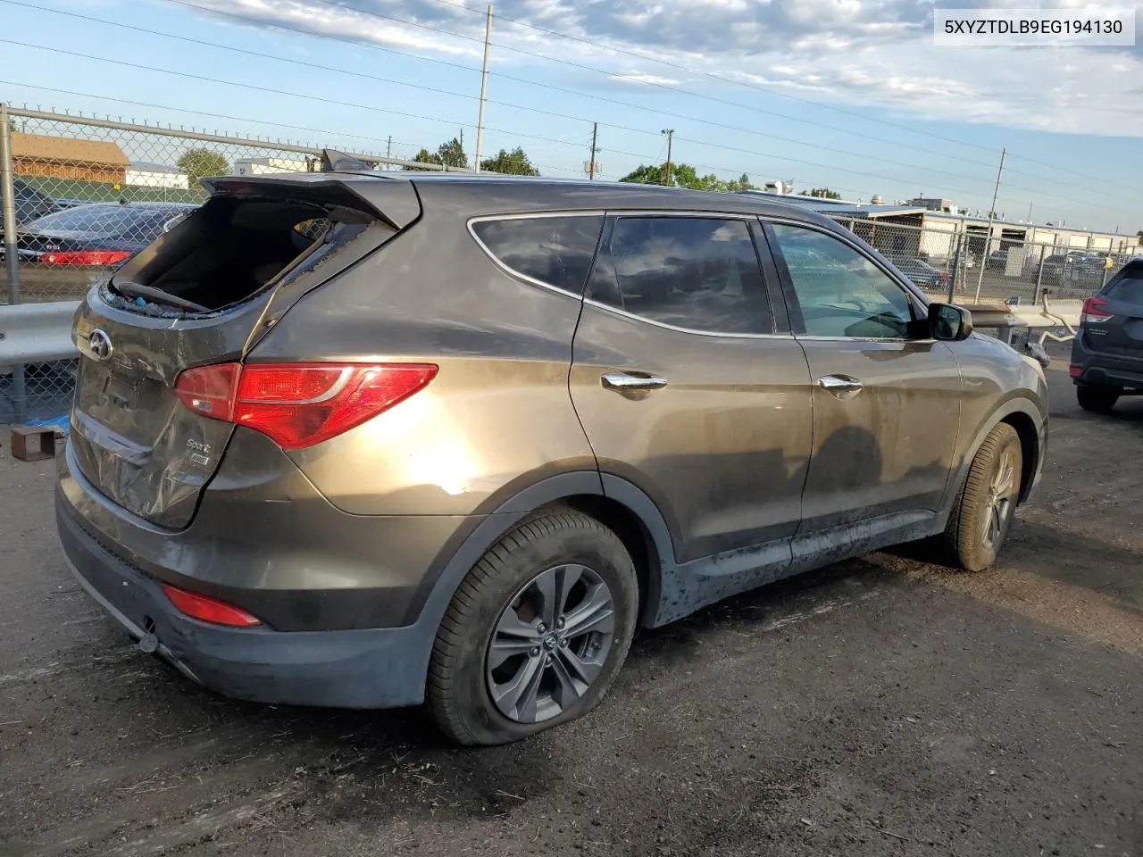 2014 Hyundai Santa Fe Sport VIN: 5XYZTDLB9EG194130 Lot: 68129464