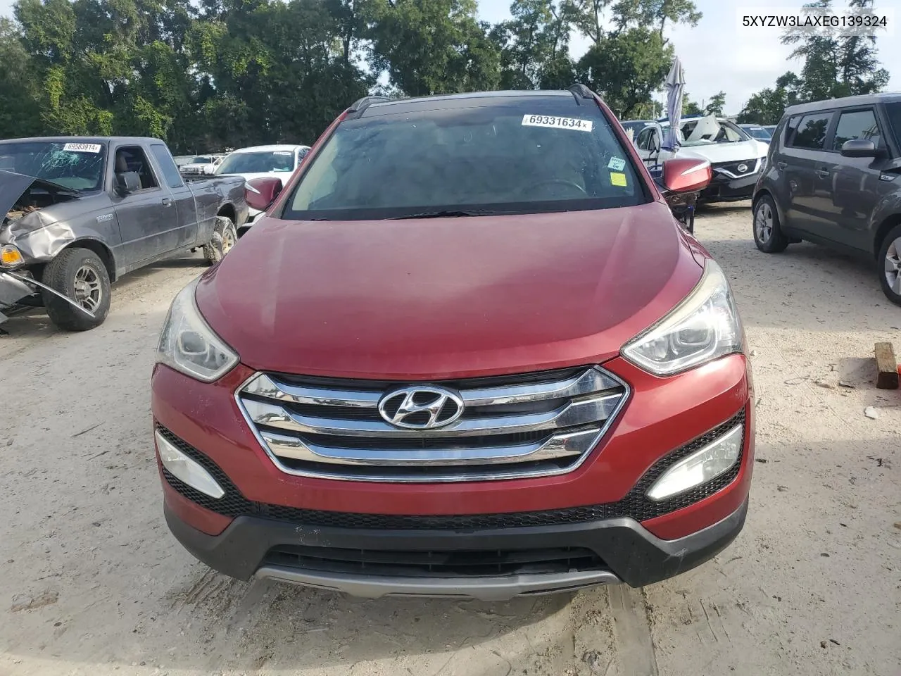 2014 Hyundai Santa Fe Sport VIN: 5XYZW3LAXEG139324 Lot: 69331634