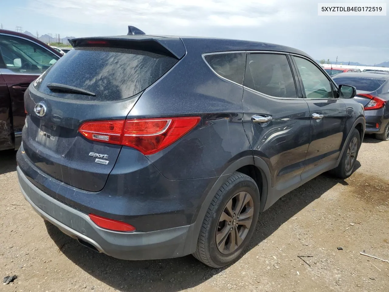 2014 Hyundai Santa Fe Sport VIN: 5XYZTDLB4EG172519 Lot: 69538204