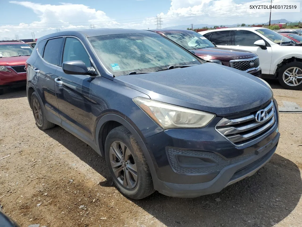 2014 Hyundai Santa Fe Sport VIN: 5XYZTDLB4EG172519 Lot: 69538204