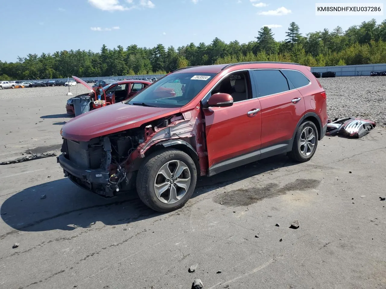 2014 Hyundai Santa Fe Gls VIN: KM8SNDHFXEU037286 Lot: 70430934