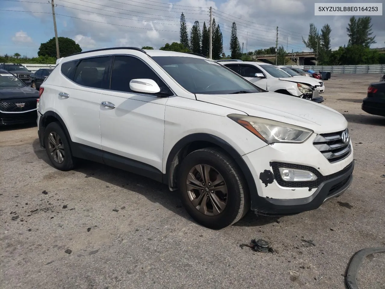 2014 Hyundai Santa Fe Sport VIN: 5XYZU3LB8EG164253 Lot: 70557594