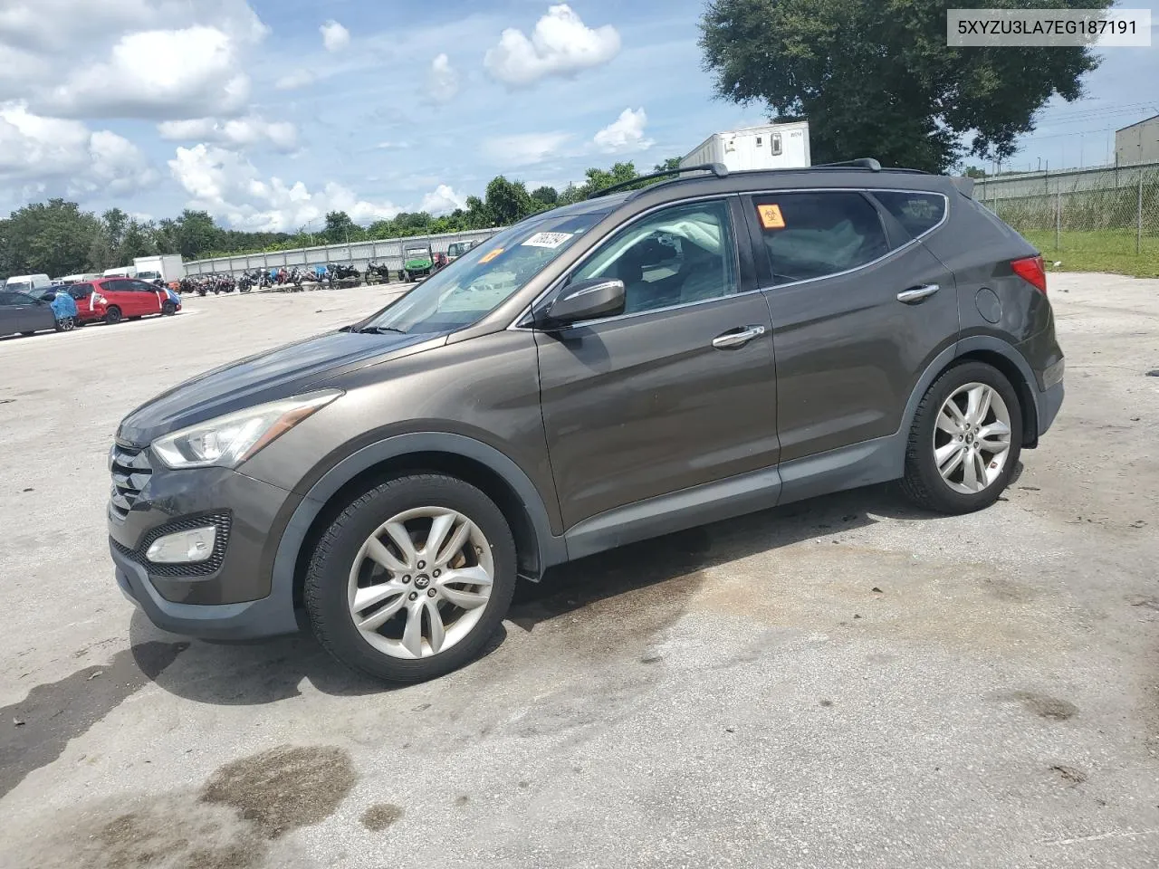 2014 Hyundai Santa Fe Sport VIN: 5XYZU3LA7EG187191 Lot: 70962394