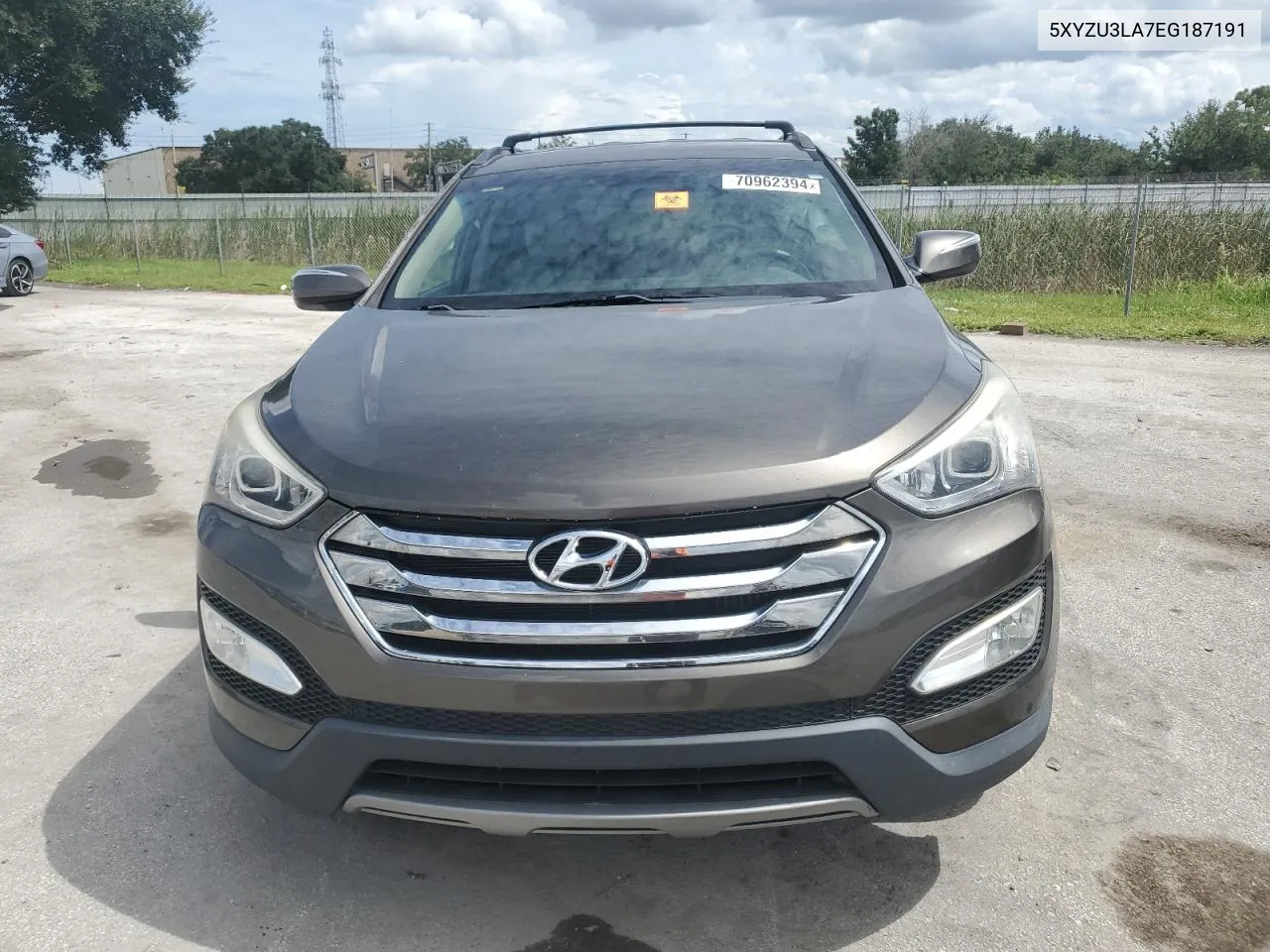 2014 Hyundai Santa Fe Sport VIN: 5XYZU3LA7EG187191 Lot: 70962394