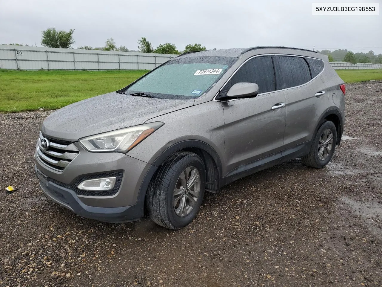 2014 Hyundai Santa Fe Sport VIN: 5XYZU3LB3EG198553 Lot: 70974344