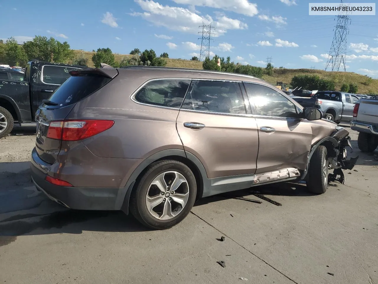 KM8SN4HF8EU043233 2014 Hyundai Santa Fe Gls