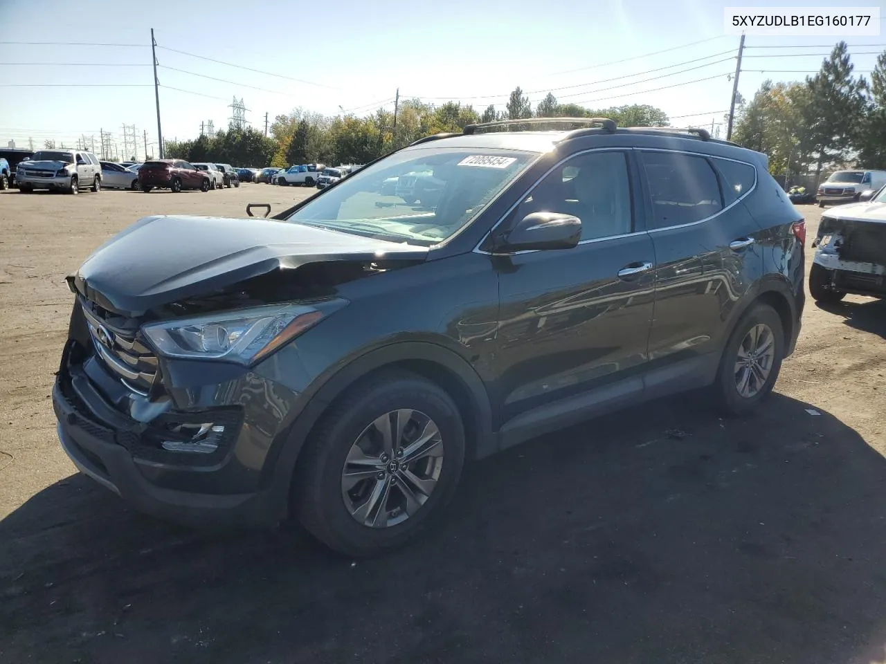 2014 Hyundai Santa Fe Sport VIN: 5XYZUDLB1EG160177 Lot: 72095454