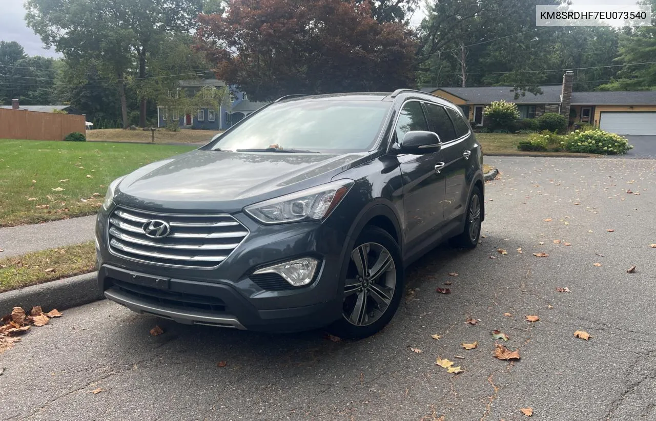 2014 Hyundai Santa Fe Gls VIN: KM8SRDHF7EU073540 Lot: 72524694